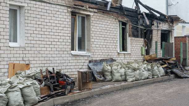 Professional Fire Damage Removal technician working in Clarksville, VA